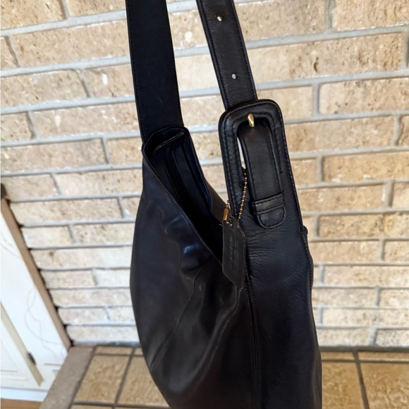Coach 4177 Vintage Black Flatiron Large Hobo Ergo Shoulder bag Leather Used - Picture 11 of 13
